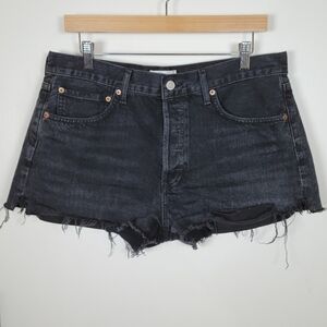 AGOLDE Parker Vintage Cut Off Denim Shorts 100% Organic Cotton Size XL